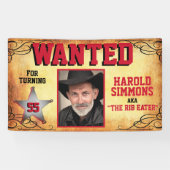 Western Birthday Gewollt Banner (Horizontal)