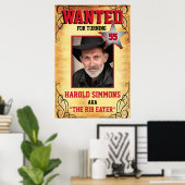 Western Birthday Gewollt Poster (Heimbüro)