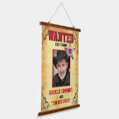 Western Birthday Gewollt Poster Wandteppich Mit Holzrahmen (Gewinkelt)