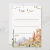 Western Birthday Message Card Einladung (Vorderseite)