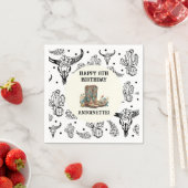 Western Birthday Party Serviette (Beispiel)