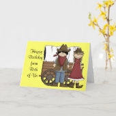 Western Birthday wünscht von beiden Karte (Gelbe Blume)