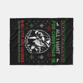 Western Biscuits And S Christmas Quote Fleecedecke (Vorderseite (Horizontal))