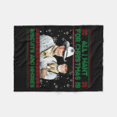 Western Biscuits And S Christmas Quote Fleecedecke (Vorderseite (Horizontal))