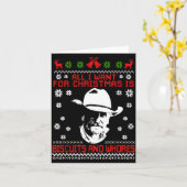 Western Biscuits And S Christmas Quote  Karte (Gelbe Blume)