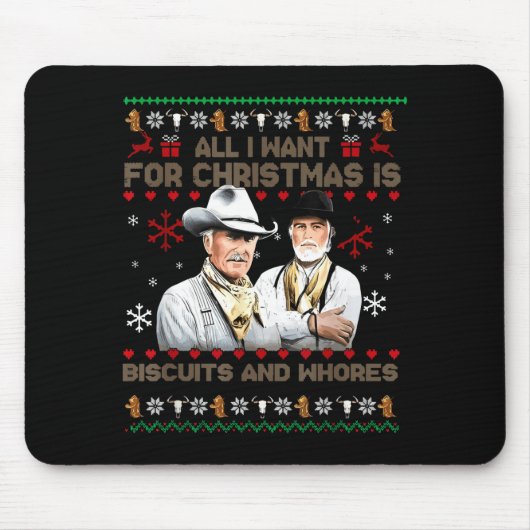Western Biscuits And S Christmas Quote Mousepad (Vorne)