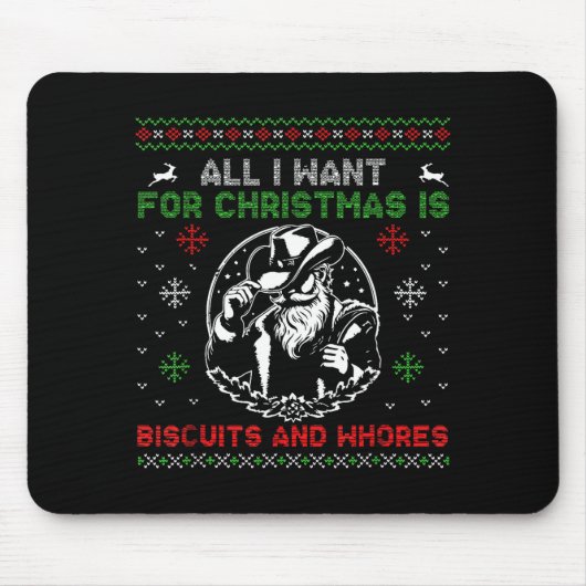 Western Biscuits And S Christmas Quote  Mousepad (Vorne)