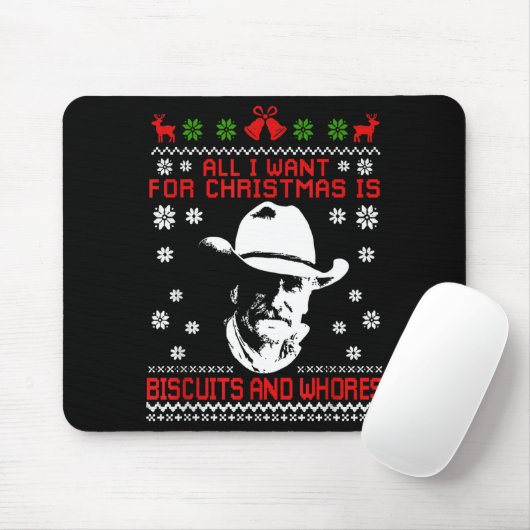 Western Biscuits And S Christmas Quote  Mousepad (Mit Mouse)