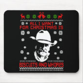 Western Biscuits And S Christmas Quote  Mousepad (Vorne)