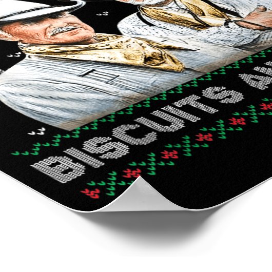 Western Biscuits And S Christmas Quote  Poster (Ecke)