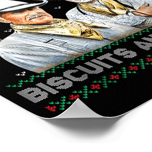 Western Biscuits And S Christmas Quote Poster (Ecke)