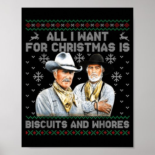 Western Biscuits And S Christmas Quote  Poster (Vorne)