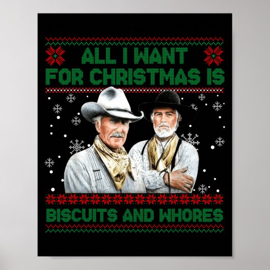 Western Biscuits And S Christmas Quote  Poster (Vorne)