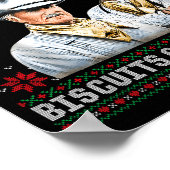 Western Biscuits And S Christmas Quote Retro  Poster (Ecke)