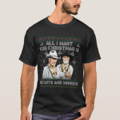 Western Biscuits And S Christmas Quote  T-Shirt (Vorderseite)