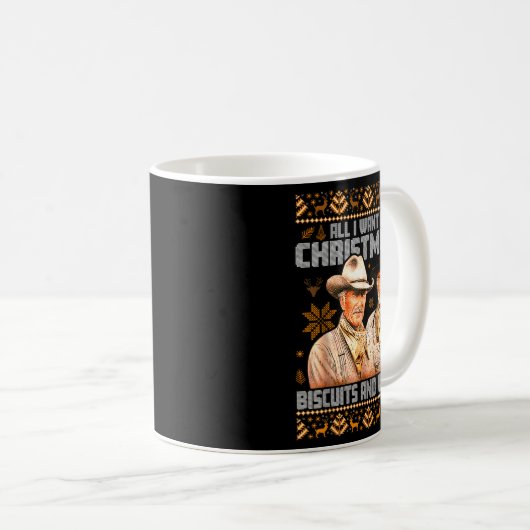 Western Biscuits And S Christmas Ugly  Kaffeetasse (VorderseiteRechts)