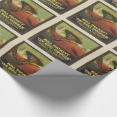 Western Black Cowboy Steer Dogger Gift Wrap Geschenkpapier (Ecke)