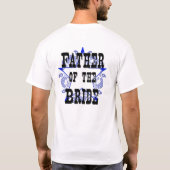 Western Blauer Vater der Bride Sheriff T - Shirt (Rückseite)