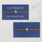 Western Bling kundengerechte Visitenkarte (Vorne/Hinten)