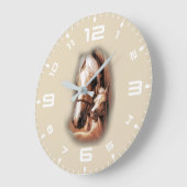 Western Blondes Große Wanduhr (Winkel)