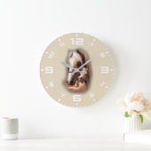 Western Blondes Große Wanduhr (Zuhause)