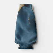 Western Blue Brown Gold Cowhide Flaschenkühler (Vorderseite)