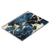 Western Blue Brown Gold Cowhide Notizblock (Linke Seite)