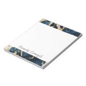 Western Blue Brown Gold Cowhide Notizblock (Rotiert)