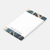 Western Blue Brown Gold Cowhide Post-it Klebezettel (angewinkelt)