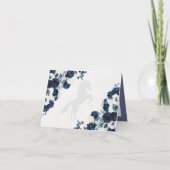 Western Blue Charra Quinceanera Danke, dass Sie di Einladung (Rückseite)