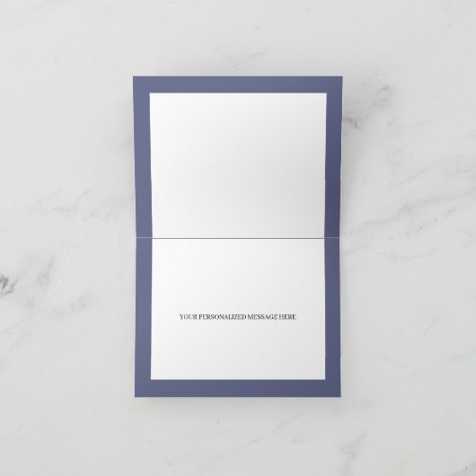 Western Blue Charra Quinceanera Danke, dass Sie di Einladung (Innenseite)