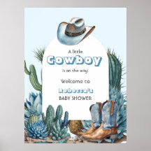 Western Blue Little Cowboy Rodeo Kinderdusche