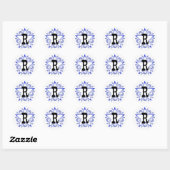 Western Blue "R" Monogramm Aufkleber (Blatt)