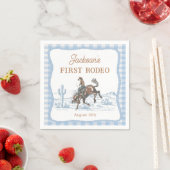 Western Blue Rodeo Geburtstag Papier Serviette (Beispiel)