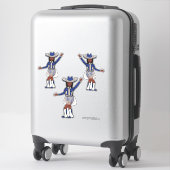 Western Blue Silver Stickers #1 Aufkleber (Koffer)