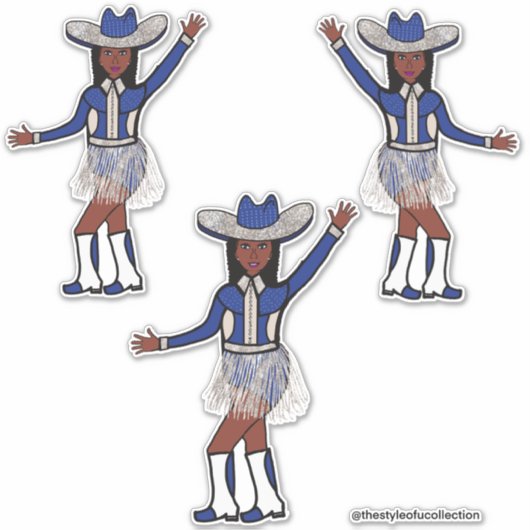 Western Blue Silver Stickers #1 Aufkleber (Vorderseite)
