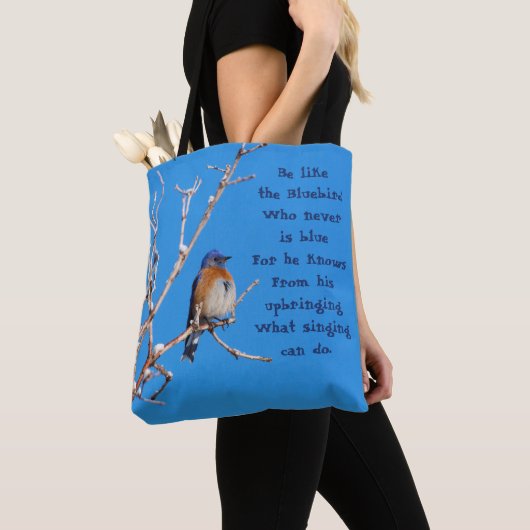 Western Bluebird-Angebot Tasche (Von Nahem)