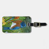 Western Bluebird Gepäckanhänger (Vorderseite horizontal)