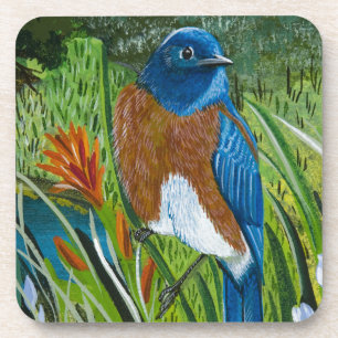 Western Bluebird Getränkeuntersetzer