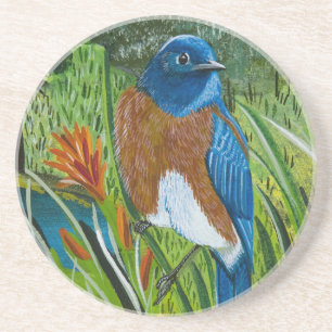 Western Bluebird Getränkeuntersetzer