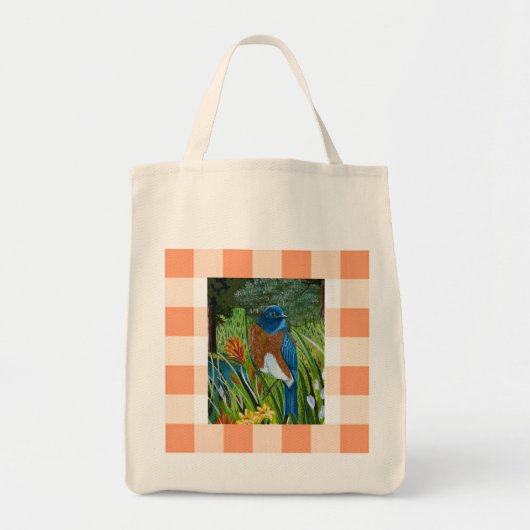 Western Bluebird Mini Tote Bag Tragetasche (Vorne)