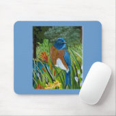 Western Bluebird Mousepad (Mit Mouse)