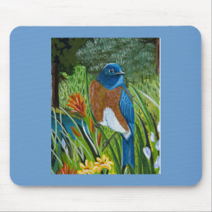 Western Bluebird Mousepad