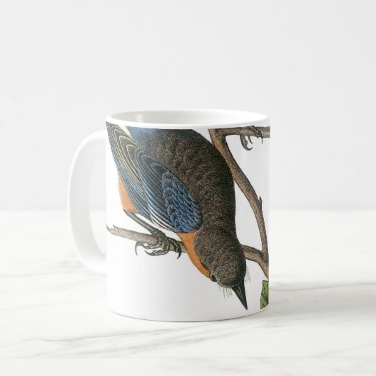 Western Bluebird von Audubon Kaffeetasse (Vorderseite Links)