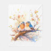 Western Bluebirds Fleecedecke (Vorderseite)