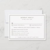 Western Blumenkohl Cowboy hat Speisen UAWG RSVP Karte (Rückseite)