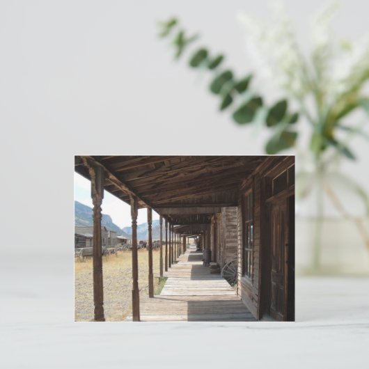 Western Boardwalk Postkarte (Stehend Vorderseite)