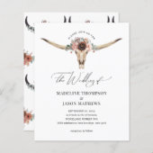 Western Bohemische Blütenkuh Hochzeit (Vorne/Hinten)