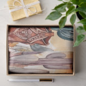 Western BoHo Aquarellfarbendekoupage Seidenpapier (Geschenk)