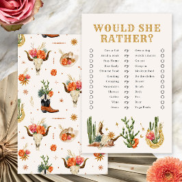 Western Boho Brautparty Game